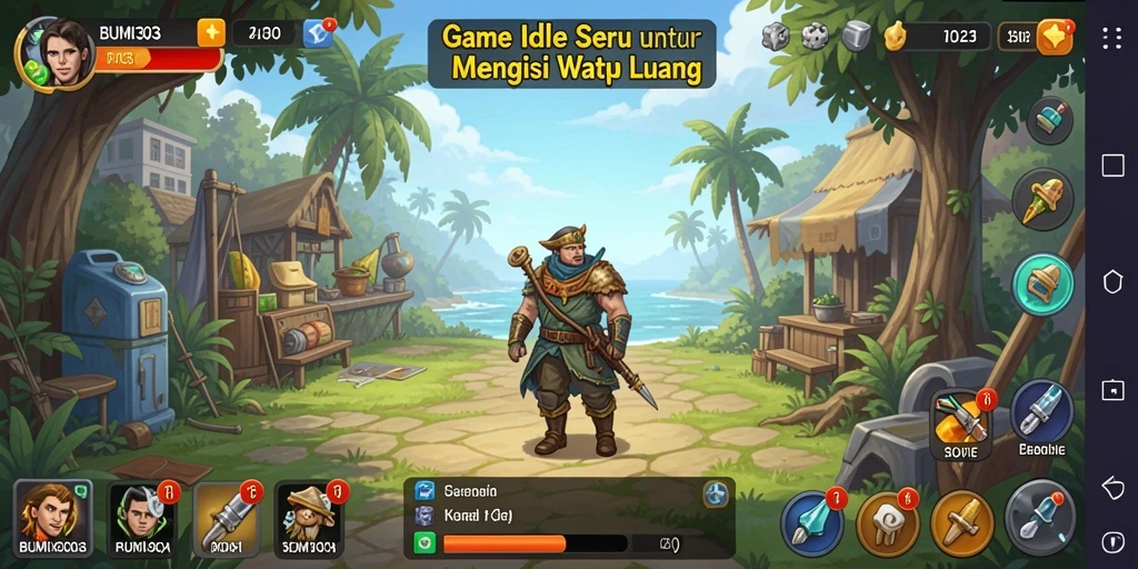 Tampilan gameplay BUMI303 yang menawan dan penuh warna.