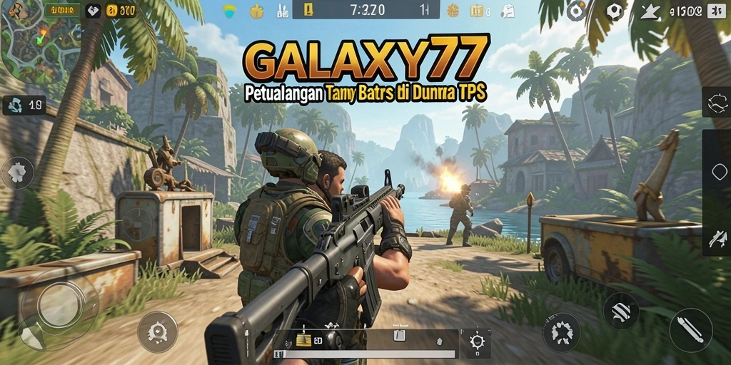 Tampilan menarik dari gameplay intens di GALAXY77.