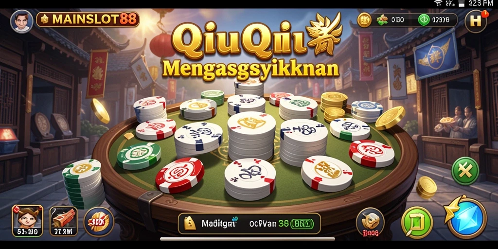 Tampilan gameplay QiuQiu yang seru dan menegangkan.