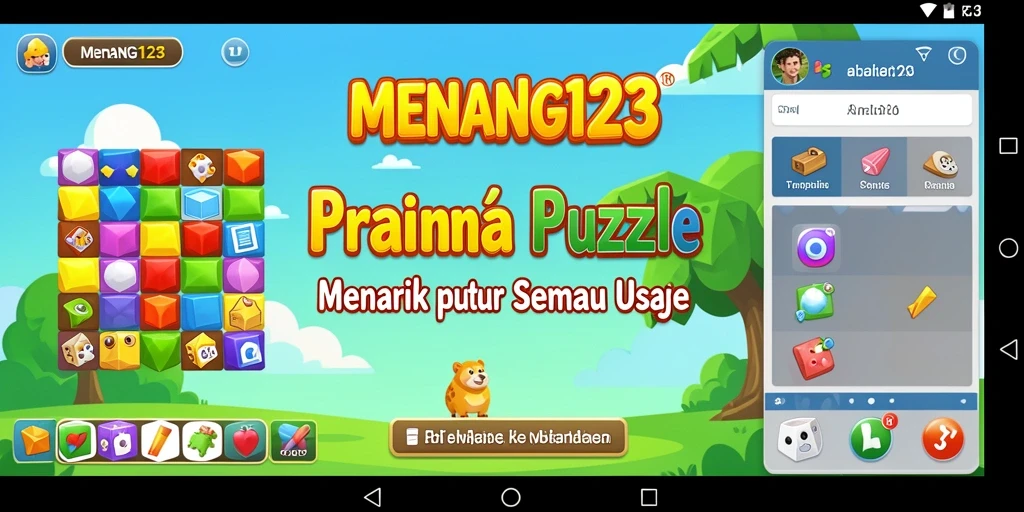 Tampilan gameplay MENANG123 menampilkan teka-teki yang menarik dan menantang.