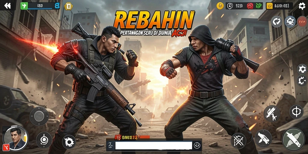 Tampilan gameplay seru dalam REBAHIN yang memikat.