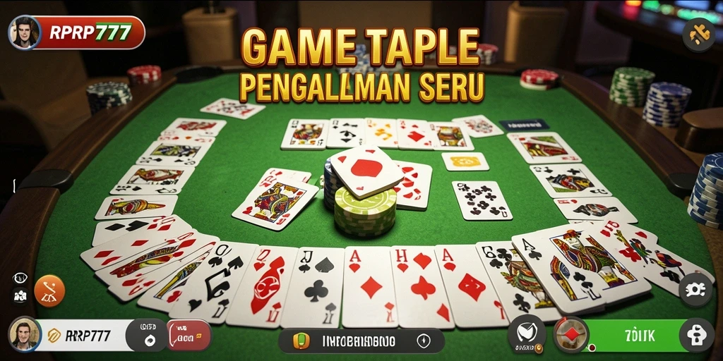 Tampilan seru gameplay Gaple pada RPRP777.