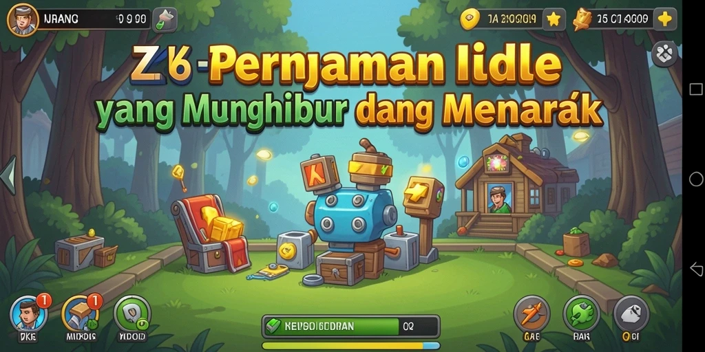 Gameplay ZK6 yang menampilkan kemajuan karakter dan upgrade.